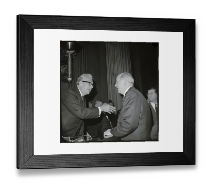 Framed Print : Dean Rusk Talking with Everett Dirksen Framed Print : Dean Rusk Talking with Everett Dirksen