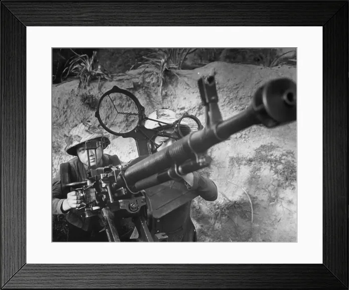 Framed Print : Female Soldiers Operating an Anti-Aircraft Gun Framed Print : Female Soldiers Operating an Anti-Aircraft Gun