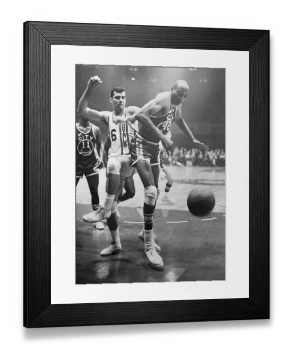 Framed Print : Nate Thurmond and Jerry Lucas During Game Framed Print : Nate Thurmond and Jerry Lucas During Game
