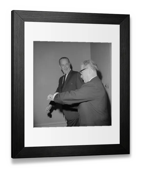 Framed Print : Lyndon Johnson and Allen Ellender