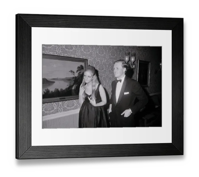 Framed Print : Grandchildren of Sir Winston Churchill Attending Affair Framed Print : Grandchildren of Sir Winston Churchill Attending Affair