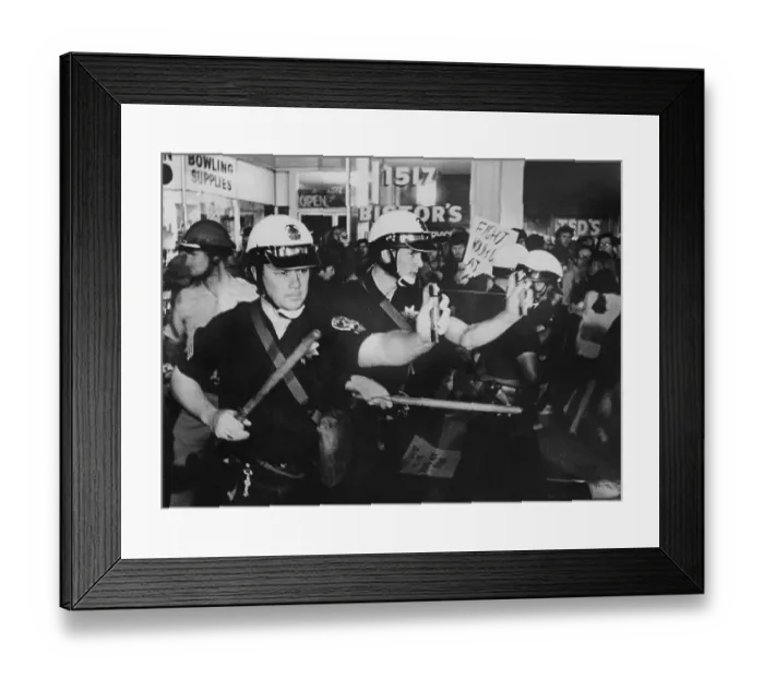 Framed Print : Protests at the Oakland Induction Center Framed Print : Protests at the Oakland Induction Center