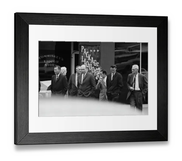 Framed Print : Defendants In Civil Rights Trial
