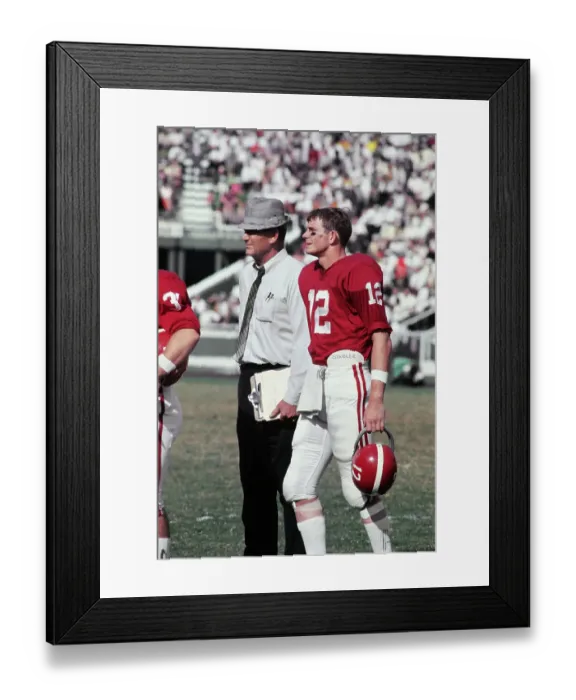 Framed Print : Paul Bear Bryant and Ken Stabler Framed Print : Paul Bear Bryant and Ken Stabler