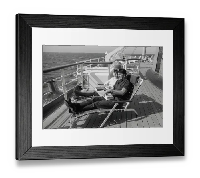 Framed Print : Ronald and Nancy Reagan Lounging in Chairs Framed Print : Ronald and Nancy Reagan Lounging in Chairs