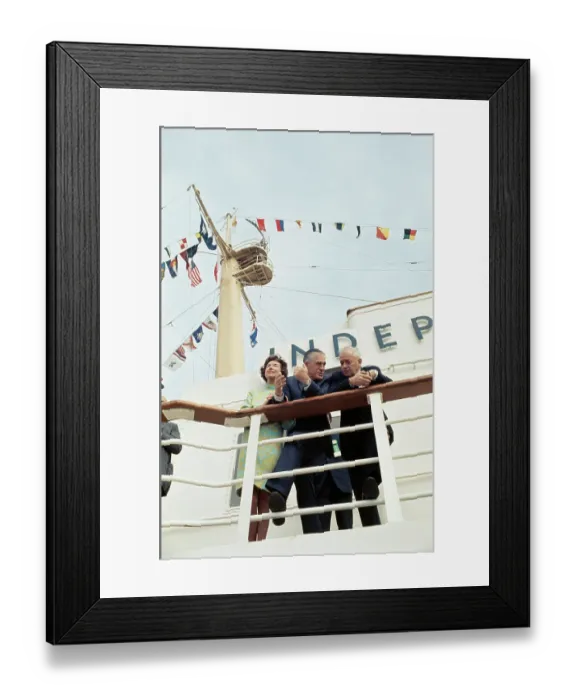 Framed Print : George And Lenore Romney, Roger Branigin