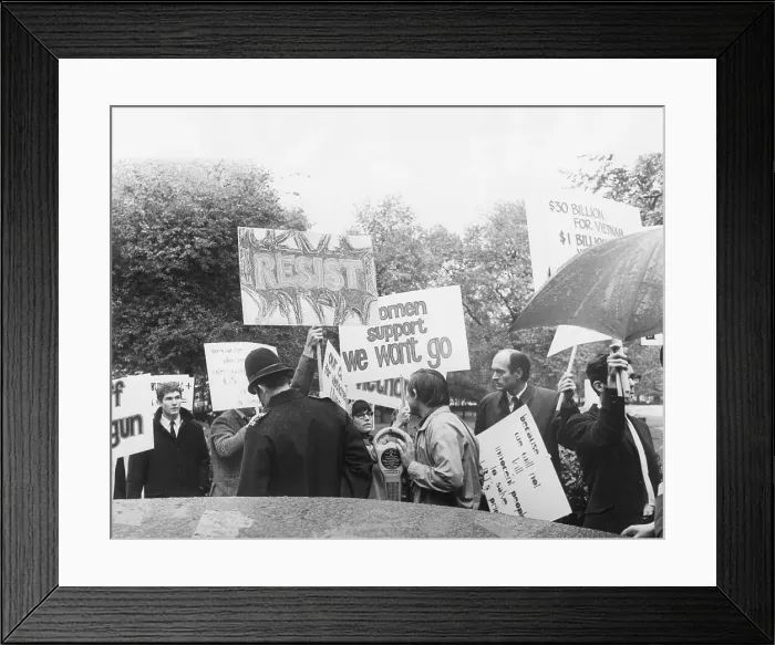 Framed Print : Students Protest Outside Us Embassy Framed Print : Students Protest Outside Us Embassy