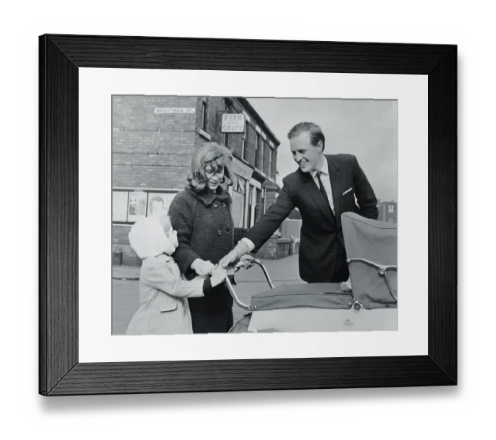 Framed Print : Winston Churchill Stopping to Talk Framed Print : Winston Churchill Stopping to Talk