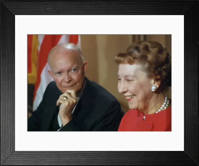 Framed Print : Dwight And Mamie Eisenhower Framed Print : Dwight And Mamie Eisenhower