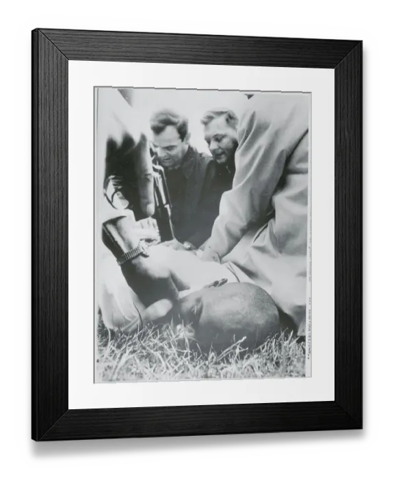 Framed Print : Policemen Pinning Down a Suspect Framed Print : Policemen Pinning Down a Suspect