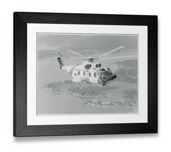 Framed Print : US Coast Guard Helicopter in Flight Framed Print : US Coast Guard Helicopter in Flight