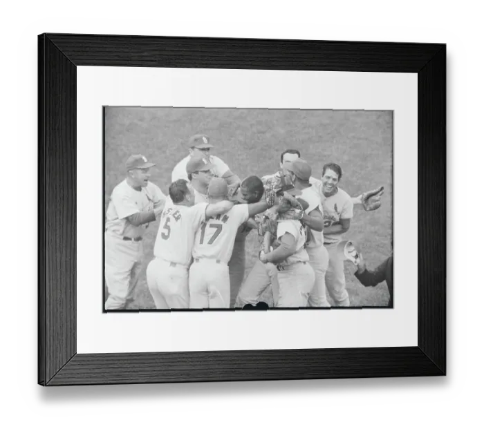 Framed Print : Bob Gibson Surrounded By Teammates Framed Print : Bob Gibson Surrounded By Teammates