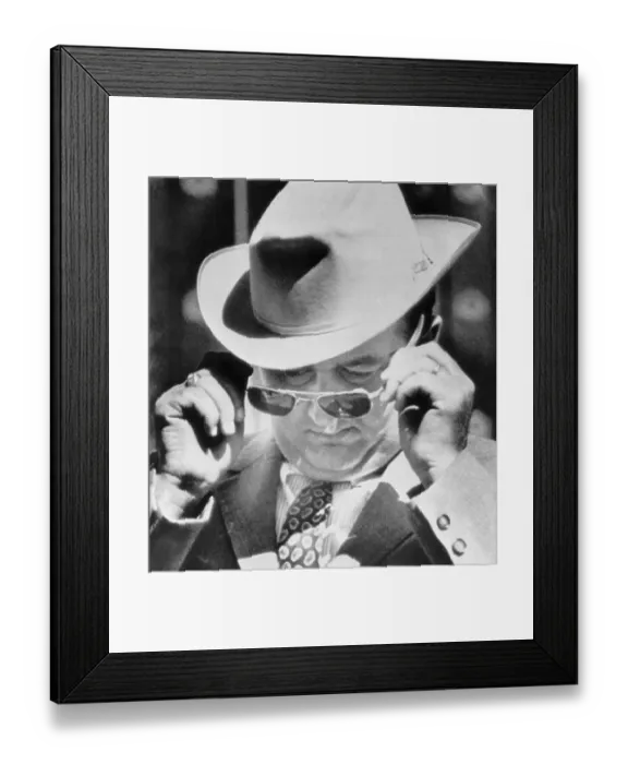 Framed Print : Man Putting on His Sunglasses Framed Print : Man Putting on His Sunglasses