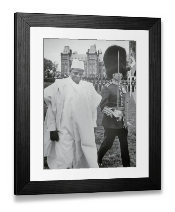 Framed Print : Hamani Diori with an Honor Guard Framed Print : Hamani Diori with an Honor Guard