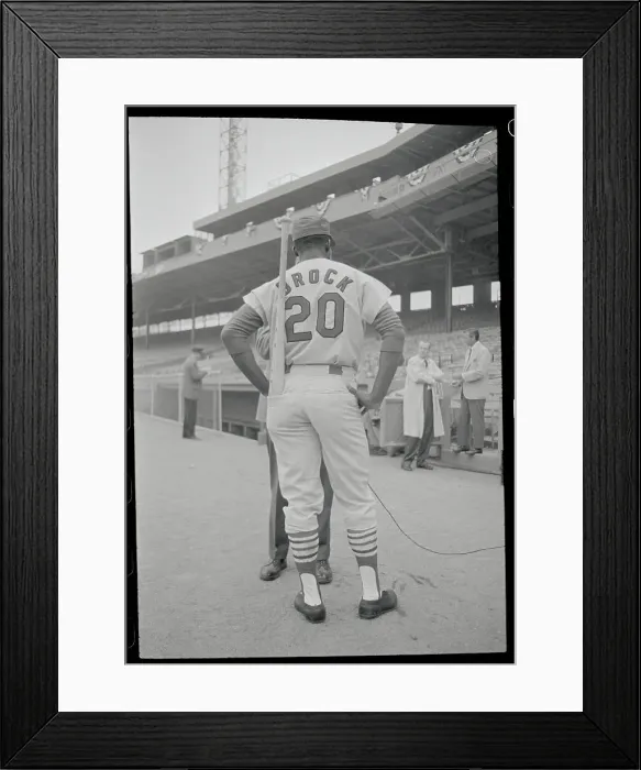 Framed Print : Back View of Lou Brock Framed Print : Back View of Lou Brock