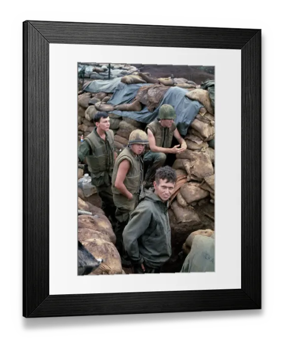 Framed Print : Soldiers At US Military Base, Vietnam Framed Print : Soldiers At US Military Base, Vietnam