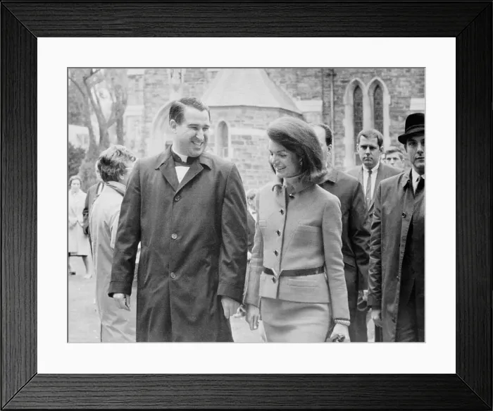 Framed Print : Jacqueline Kennedy After Attending Mass Framed Print : Jacqueline Kennedy After Attending Mass