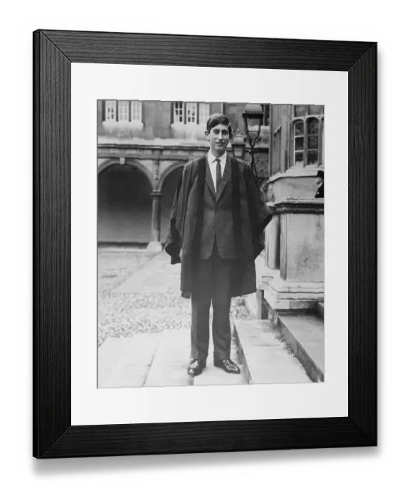 Framed Print : Prince Charles Wearing a Gown Framed Print : Prince Charles Wearing a Gown