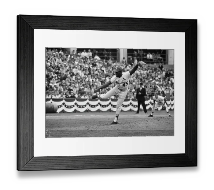 Framed Print : Bob Gibson Pitching - Wild Action Shot Framed Print : Bob Gibson Pitching - Wild Action Shot