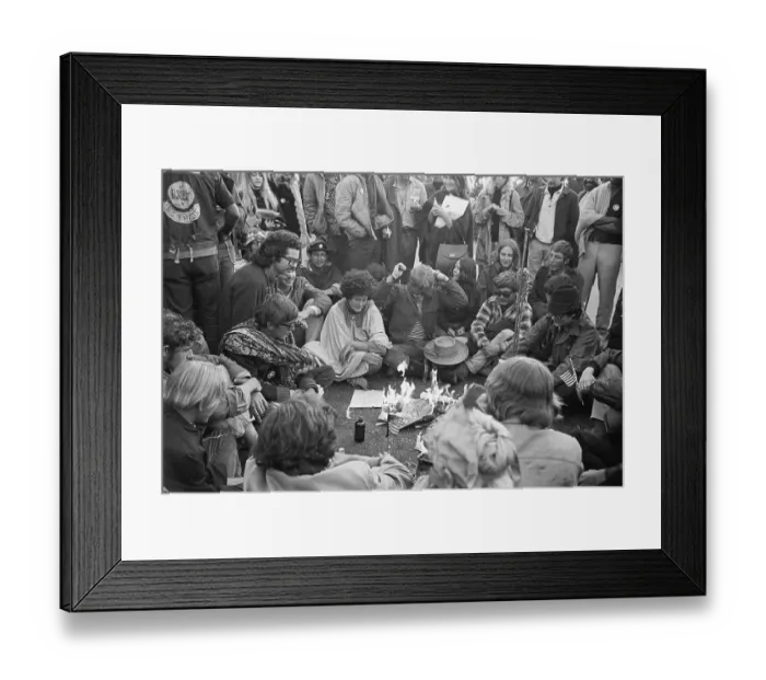 Framed Print : San Franciscans Proclaim the Death of the Hippie Framed Print : San Franciscans Proclaim the Death of the Hippie