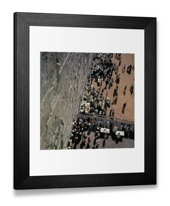 Framed Print : Aerial View Of Wailing Wall Framed Print : Aerial View Of Wailing Wall