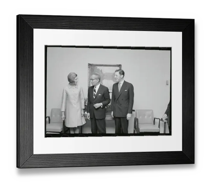 Framed Print : U Thant Greeting Princess Alexandra Framed Print : U Thant Greeting Princess Alexandra