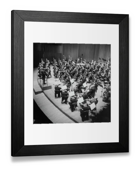 Framed Print : Leonard Bernstein Conducting Framed Print : Leonard Bernstein Conducting