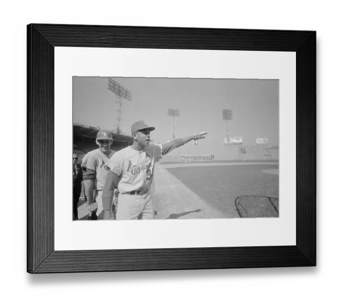 Framed Print : Orlando Cepeda Pointing Framed Print : Orlando Cepeda Pointing