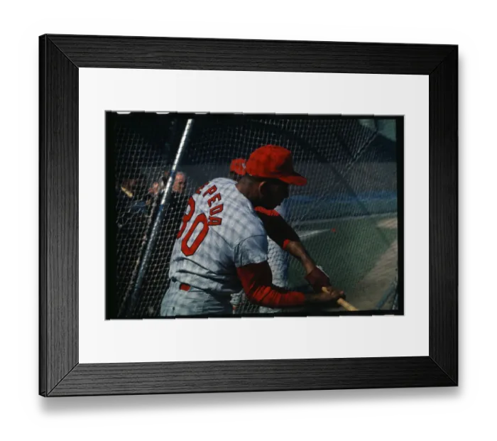 Framed Print : Orlando Cepeda in Batting Practice Framed Print : Orlando Cepeda in Batting Practice