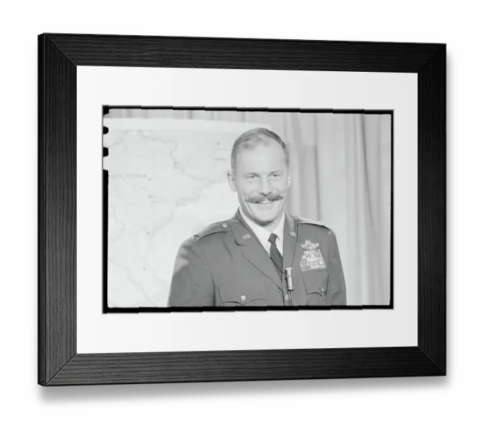 Framed Print : Portrait of Robin Olds Framed Print : Portrait of Robin Olds