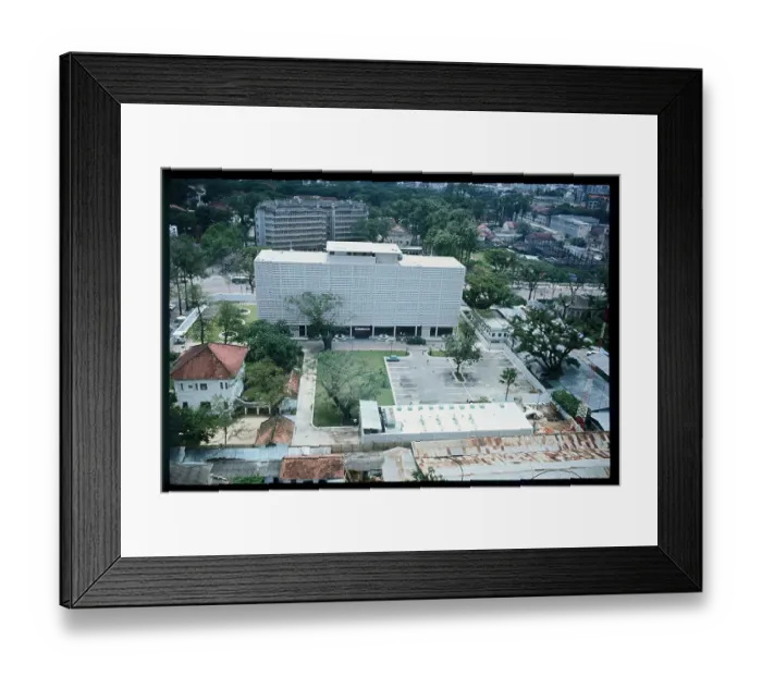 Framed Print : View of Landscape Surrounding Saigon Embassy Framed Print : View of Landscape Surrounding Saigon Embassy
