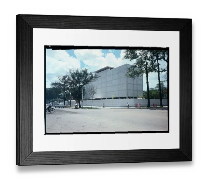 Framed Print : View of Saigon Embassy at Street Level Framed Print : View of Saigon Embassy at Street Level