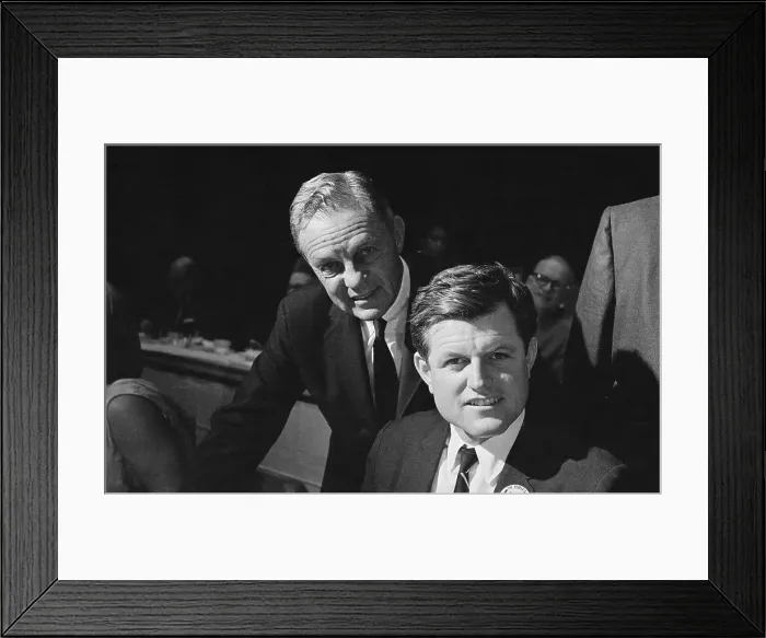 Framed Print : Edward Kennedy and Joseph Clark Framed Print : Edward Kennedy and Joseph Clark