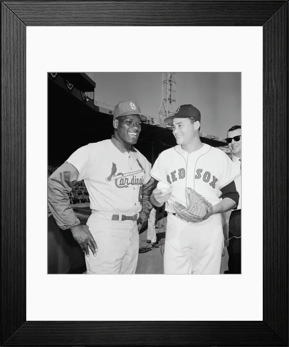 Framed Print : Bob Gibson & Jose Santiago Smiling Framed Print : Bob Gibson & Jose Santiago Smiling