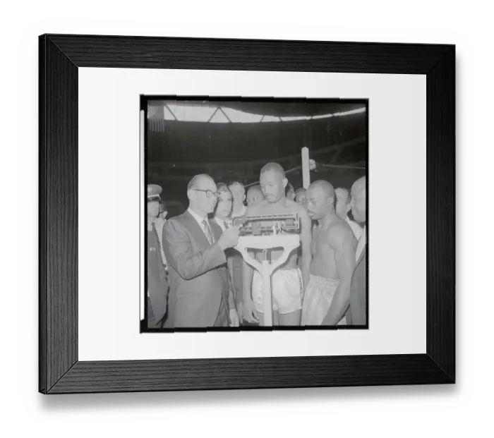 Framed Print : Curtis Cokes Weighing In Framed Print : Curtis Cokes Weighing In
