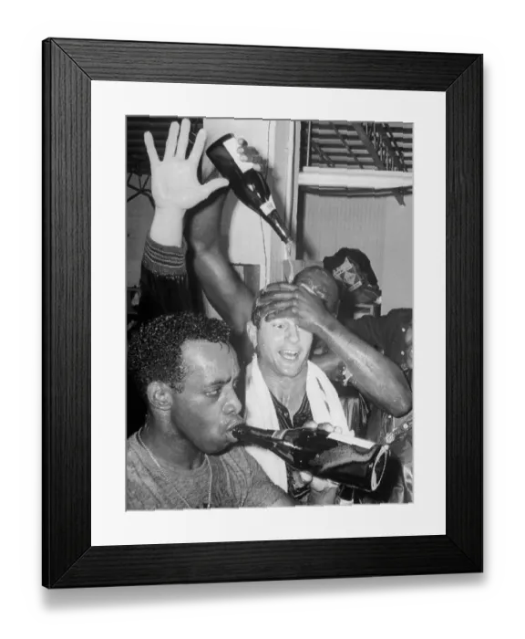 Framed Print : George Scott Pouring Champagne on Carl Yastrzemski Framed Print : George Scott Pouring Champagne on Carl Yastrzemski