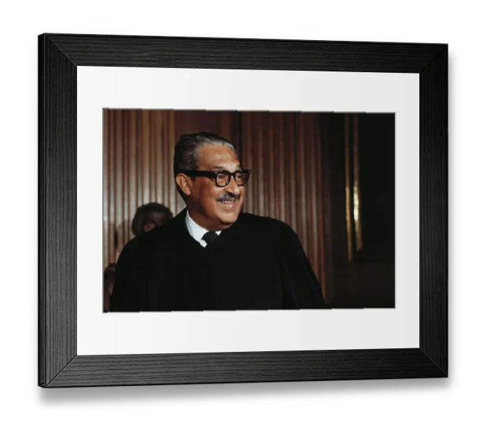 Framed Print : Supreme Court Justice Thurgood Marshall Smiling Framed Print : Supreme Court Justice Thurgood Marshall Smiling
