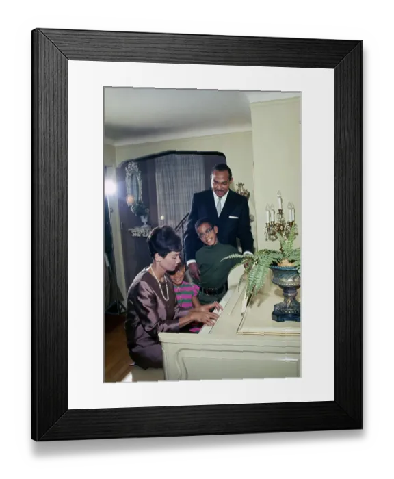Framed Print : Carl Stokes And Family Framed Print : Carl Stokes And Family