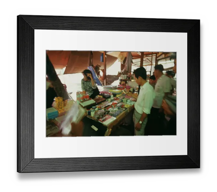 Framed Print : Market Stalls, Saison Framed Print : Market Stalls, Saison