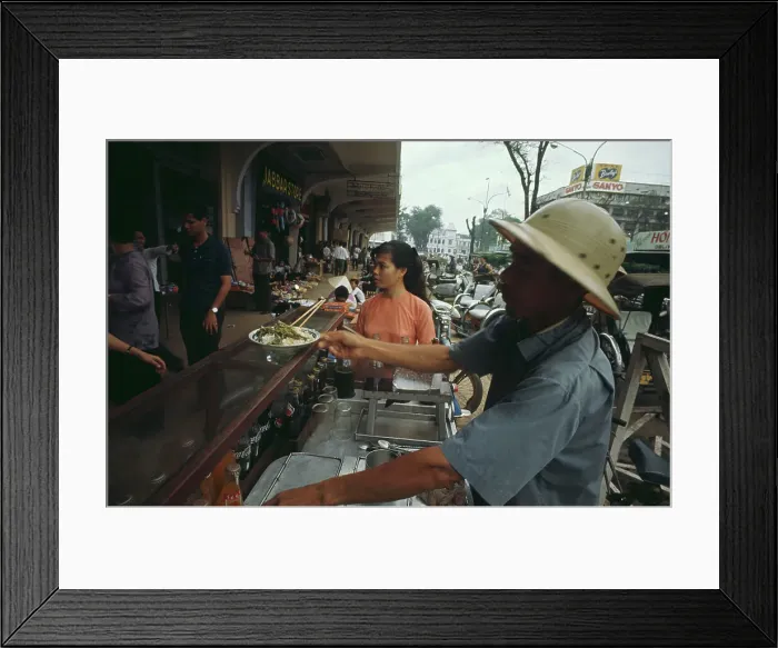 Framed Print : Food Vendor In Saigon Framed Print : Food Vendor In Saigon