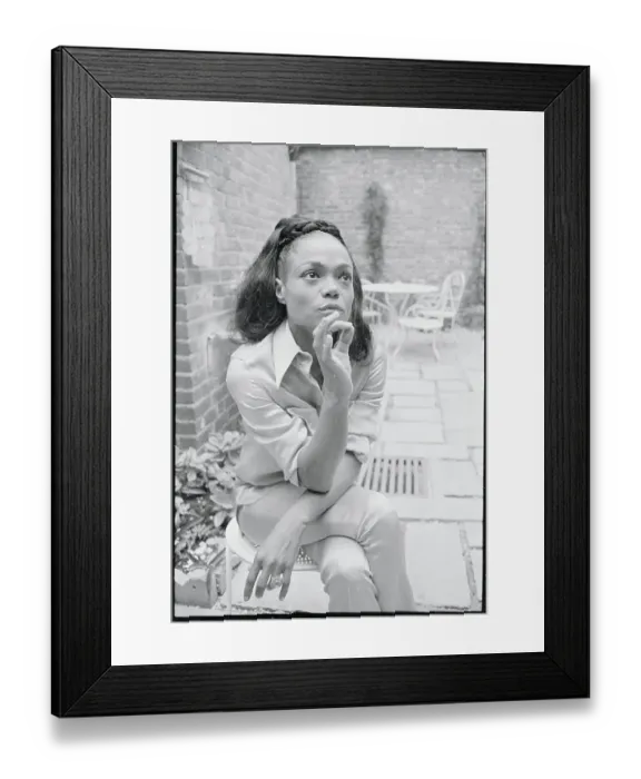 Framed Print : Portrait of Eartha Kitt Framed Print : Portrait of Eartha Kitt