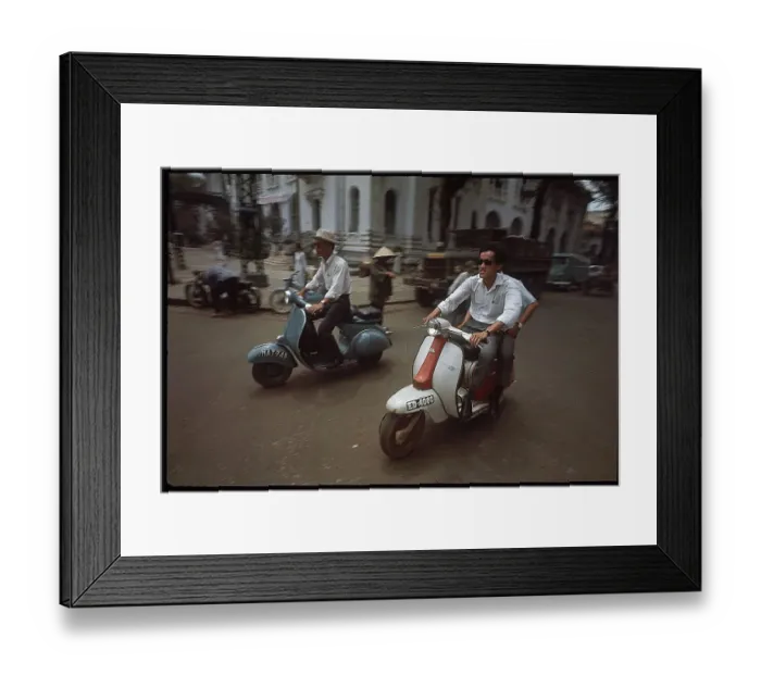 Framed Print : Motor Scooters on Saigon Street Framed Print : Motor Scooters on Saigon Street