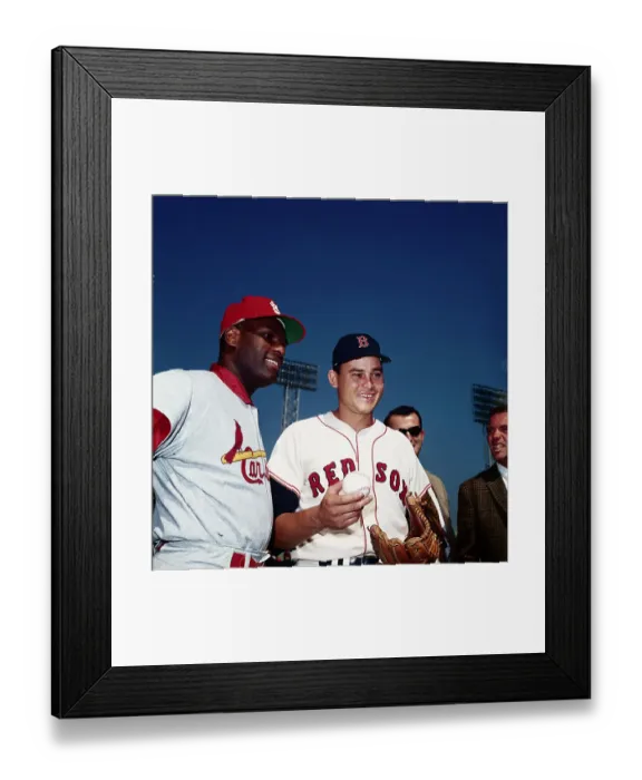 Framed Print : Bob Gibson and Jose Santiago Framed Print : Bob Gibson and Jose Santiago