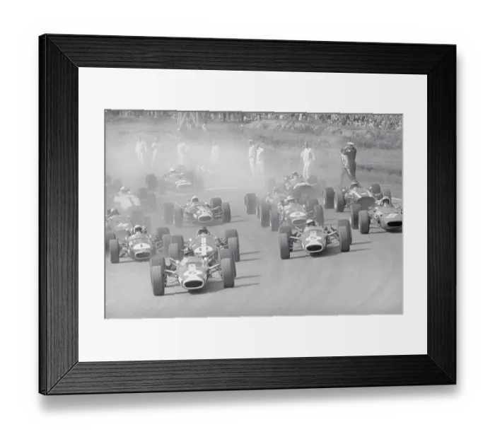 Framed Print : Cars Racing in a Grand Prix Framed Print : Cars Racing in a Grand Prix