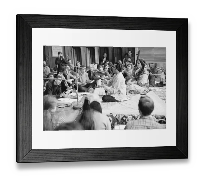 Framed Print : Ravi Shankar at New York's City College Framed Print : Ravi Shankar at New York's City College