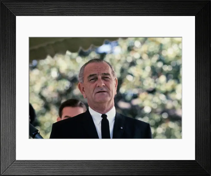 Framed Print : President Lyndon B Johnson Framed Print : President Lyndon B Johnson