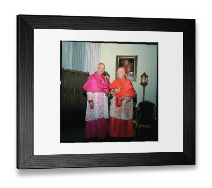 Framed Print : Luigi Cardinal Raimondi with Francis Cardinal Spellman Framed Print : Luigi Cardinal Raimondi with Francis Cardinal Spellman