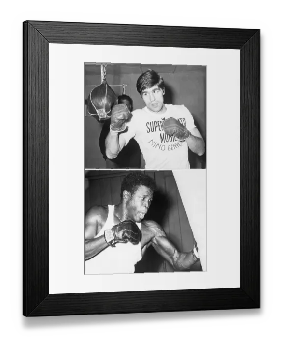 Framed Print : Nino Benvenuti Punching Speedbag Framed Print : Nino Benvenuti Punching Speedbag