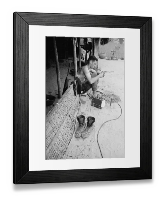 Framed Print : Us Marine And Vietnamese Mother / Child Framed Print : Us Marine And Vietnamese Mother / Child