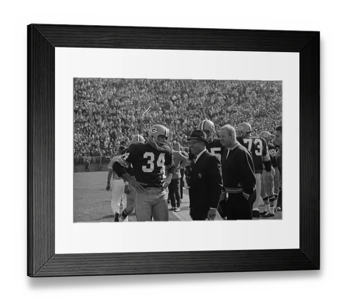 Framed Print : Green Bay Packer Don Chandler and Vince Lombardi Framed Print : Green Bay Packer Don Chandler and Vince Lombardi